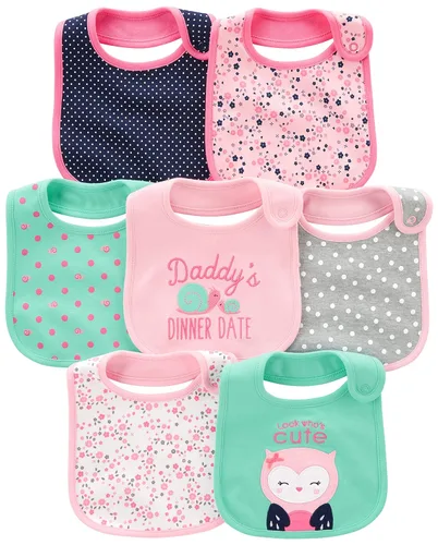 Vista 8 de Simple Joys by Carter's Baberos de dentición para bebé niño (7 unidades)