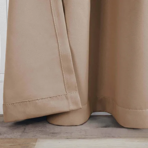 Vista 63 de BLUENILEMILLS Paneles de cortinas opacas para oscurecer la habitación con bolsillo para barra/pestañas traseras, cortinas perfectas para ventanas