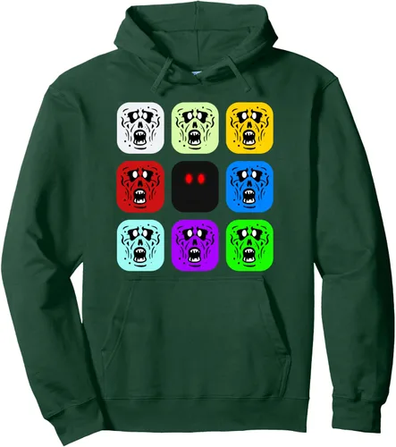 Vista 8 de Sudadera con capucha Zombie Rush Zombies, Negro, S