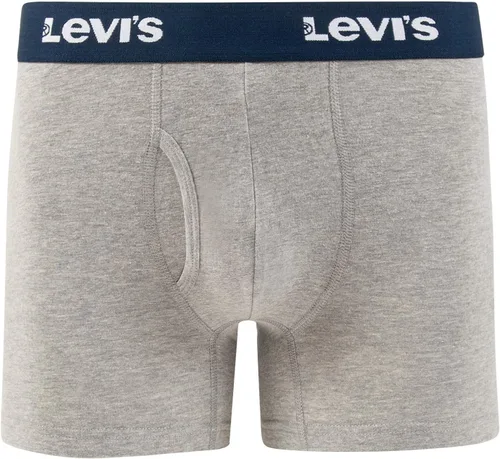 Vista 3 de Levi's Calzoncillos tipo bóxer para hombre, algodón elástico transpirable para hombre, paquete de 3