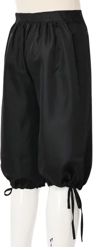 Vista 3 de Pantalones coloniales renacentistas para hombre, pantalones vikingos medievales, disfraz de pirata, cosplay, pantalones cortos con cordones
