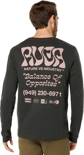 Vista 2 de RVCA Camisa de manga larga con relleno grande para hombre Anp Manga Larga Jade