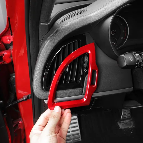 Vista 7 de YOUTOOCAR 2 cubiertas laterales de ventilación compatibles con accesorios Kia Stinger 2018-2023 (rojo)