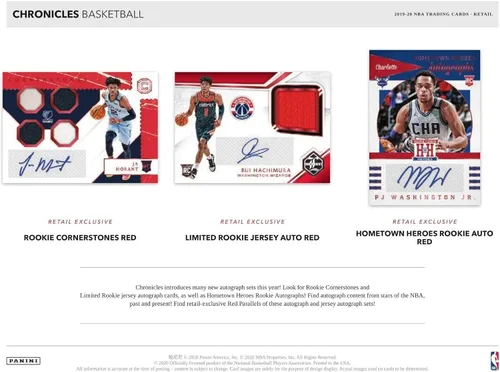 Vista 6 de Panini Chronicles NBA 2019/20 Caja de baloncesto BLASTER (40 cartas)