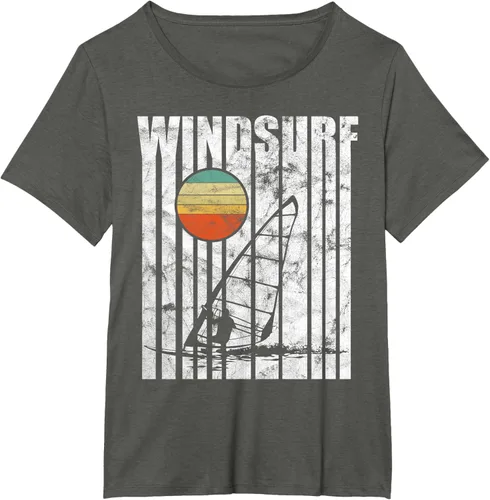 Vista 14 de Camiseta vintage de windsurf con regalo vintage de windsurf, Negro, S