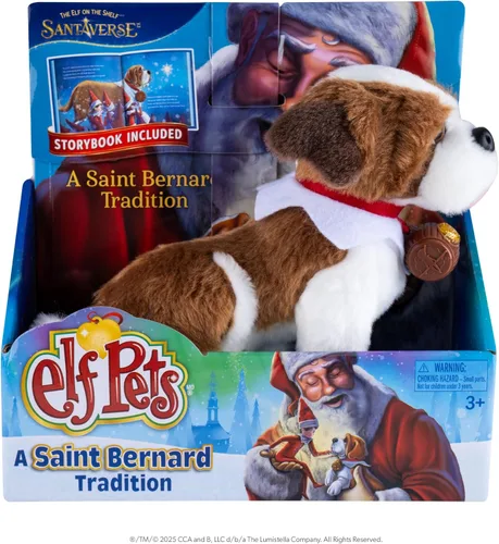 Vista 2 de The Elf on the Shelf Elf Pets Saint Bernard Book & Plush