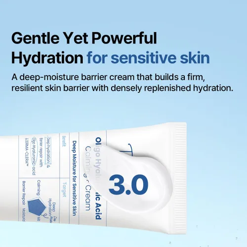 Vista 5 de THE LAB BY BLANC DOUX Oligo - Crema calmante de ácido hialurónico, hidratante facial para piel seca con ácido hialurónico, vegano, crema calmante