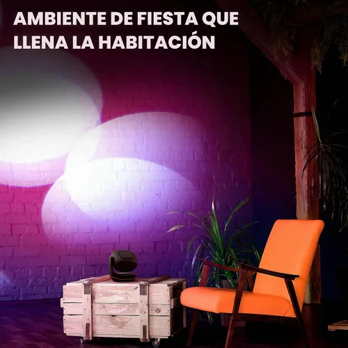 Vista 5 de JBL Partylight Beam - Luz de fiesta con proyección Bluetooth, lleva tu fiesta al siguiente nivel con un espectáculo de luces coreografiado que llena