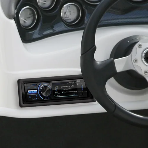 Vista 8 de JVC - KD-X560BT - Coche de medios digitales y receptor Bluetooth marino iPhone/Android/USB/AUX estéreo para automóvil con entrada de cámara trasera