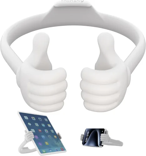Vista 18 de Honsky Thumbs-up Soporte Porta Teléfono Celular, Soporte Base para Tableta para Escritorio de Mesa Smartphone Teléfono Celular Teléfono Móvil Rosado