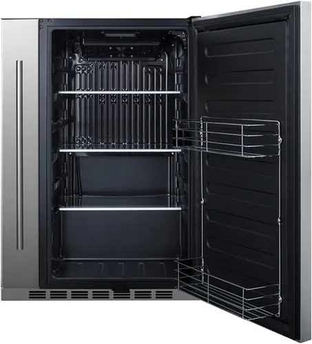 Vista 3 de Summit Appliance FF19524 - Refrigerador integrado de 24 pulgadas de ancho, compartimento de almacenamiento deslizante, construcción completa