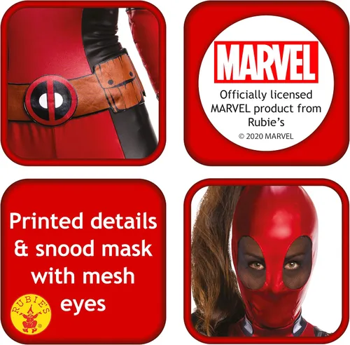 Vista 3 de Secret Wishes Marvel Deadpool Women's Costume