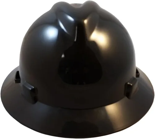 Vista 2 de MSA V-Gard - Sombreros de ala completa con suspensiones FasTrac III con práctica bolsa de mano