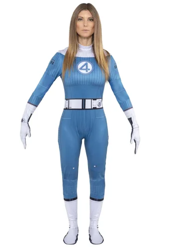 Vista 4 de Disfraz de Mujer Mujer Invisible de los Cuatro Fantásticos en Traje Zentai Multicolor