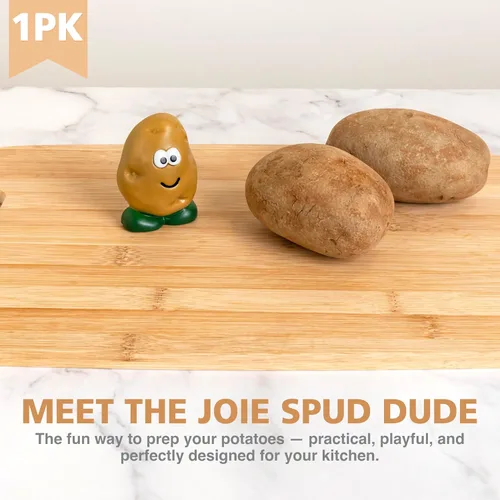 Vista 2 de Joie Spud Dude - Cepillo para patatas, limpiador de verduras y frutas, limpiador de productos, bonito accesorio de cocina, apto para lavavajillas