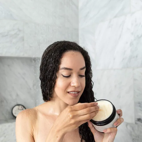 Vista 5 de Soapbox Coconut & Shea - Acondicionador profundo rejuvenecedor, tratamiento hidratante para cabello seco y dañado, deja el cabello suave, liso e