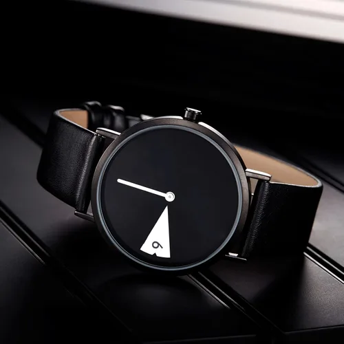 Vista 5 de SHENGKE Women Minimalist Watch Ultra Thin Leather Strap Fashion Creative Waterproof Watch