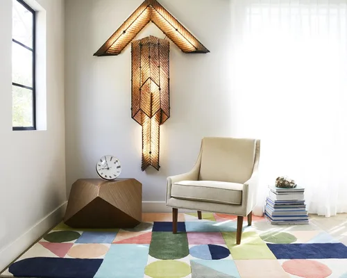 Vista 2 de Novogratz Delmar Collection Wright - Alfombra de área, 3'6" x 5'6", multicolor