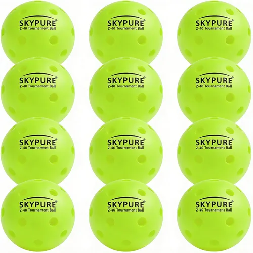 Vista 13 de Pelotas de pickleball Z40 para exteriores – Aprobado por USAPA de 40 hoyos de una sola pieza sin costuras para jugar en torneos, entrenamiento y 1