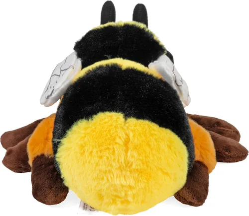 Vista 4 de Wild Republic Ecokins, Abeja, animal de peluche, 12 pulgadas, regalo para niños, juguete de peluche, hecho de botellas de agua recicladas hiladas