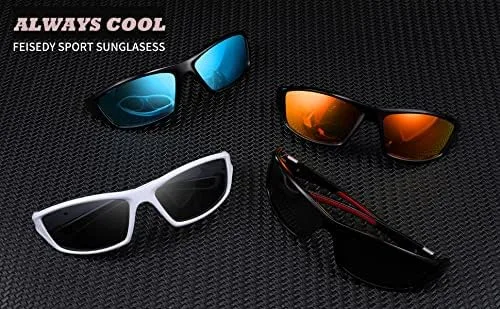 Vista 8 de FEISEDY Gafas de sol deportivas polarizadas clásicas para hombre conducción nocturna lentes amarillas ciclismo pesca conducción B2674