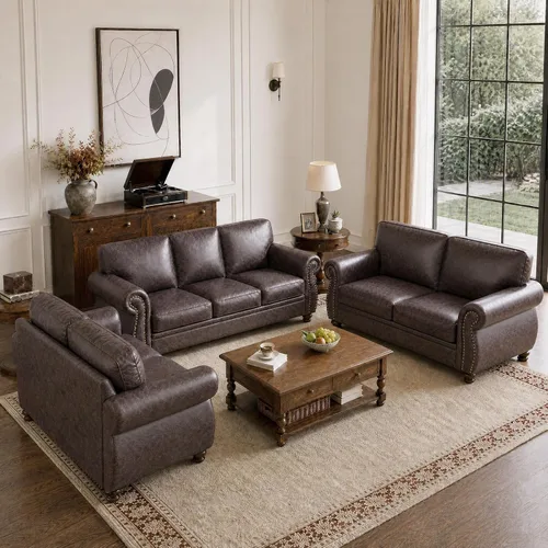 Vista 29 de Couchus Silla decorativa Mid-Century de 42 pulgadas de ancho, sofá