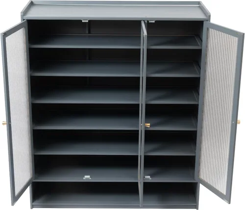 Vista 5 de Gabinete de almacenamiento para zapatos, organizador de contenedores para pasillo, entrada, sala de estar, baño, zapatero independiente, organizador