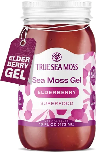 Vista 10 de TrueSeaMoss Gel de Musgo Marino – Hecho en EE. UU. – Fórmula 5 en 1 – Musgo marino silvestre, Ashwagandha y Vegetales en Tarro – Ashwagandha