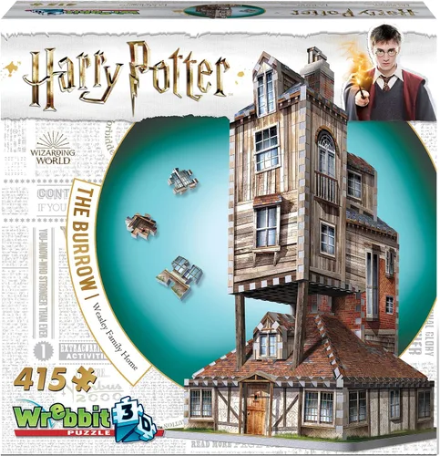 Vista 10 de Wrebbit3D Harry Potter - Rompecabezas 3D modelo de Diagon Alley 450 piezas reales de rompecabezas jigsaw Construye y viaja por el mundo mágico