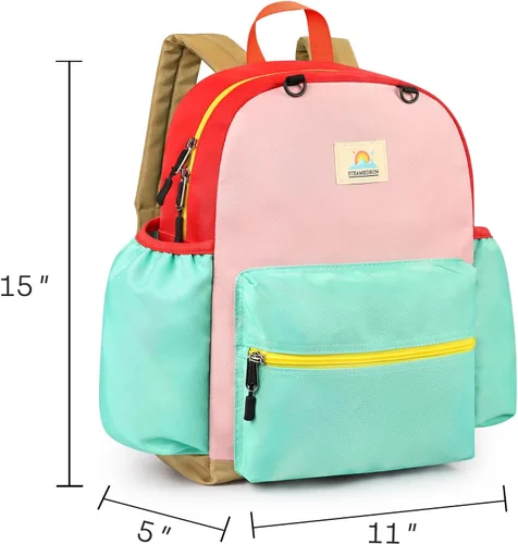 Vista 3 de STEAMEDBUN Mochila infantil para niños de 2 a 4 años Mochila preescolar para jardín de infantes - Mochila para niños y niñas, Mochilas de viaje