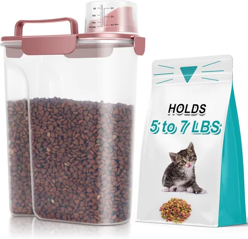 Vista 13 de TBMax Contenedor de Almacenamiento de Comida para Gatos y Perros de 5 a 7 libras, Contenedor Secundario de Almacenamiento de Comida para Mascotas