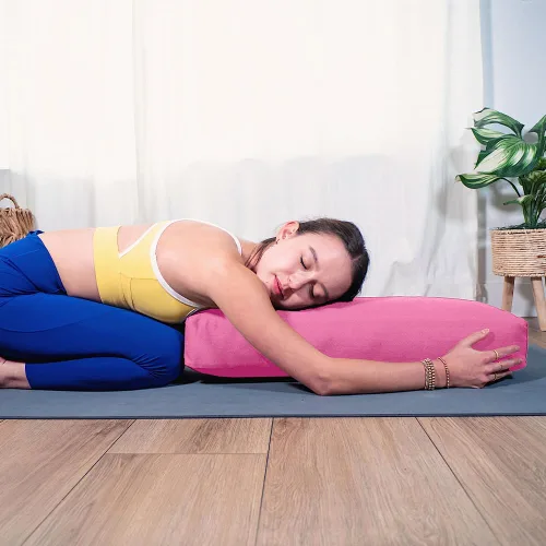 Vista 135 de Sol Living Almohada de yoga rectangular para meditación, accesorios de meditación de algodón, almohada de meditación restaurativa de yoga, almohada