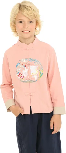 Vista 2 de Mud Kingdom - Disfraz de abrigo de vestir chino estilo Tang para niños