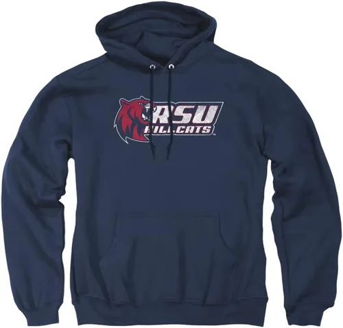 Vista 108 de Distressed College Primary Logo Adult Pullover Hoodie Collection 1 Universidad Estatal de Albany