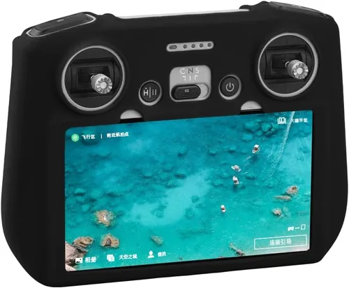 Vista 3 de BTG Funda protectora de silicona para DJl Mavic 3 Pro Cine/Mavic 3 Classic/Mavic 3 Cine/Mini 3 Pro/Mini 3/Mavic Air 2s DJI RC Remote Controller Negro