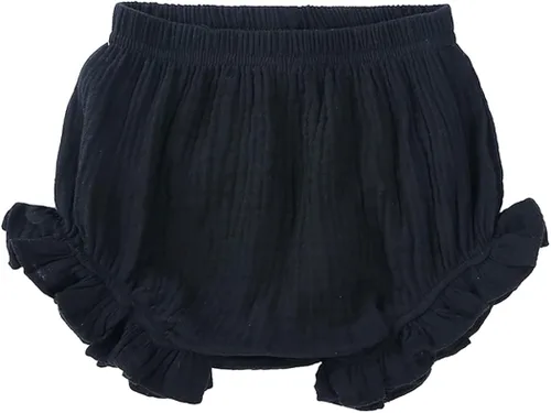 Vista 3 de MYGBCPJS - Conjunto de 3 shorts sueltos de algodón de lino para bebés, shorts holgados