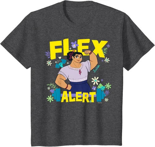 Vista 29 de Disney Encanto Luisa Madrigal Flex Alert Camiseta, Negro