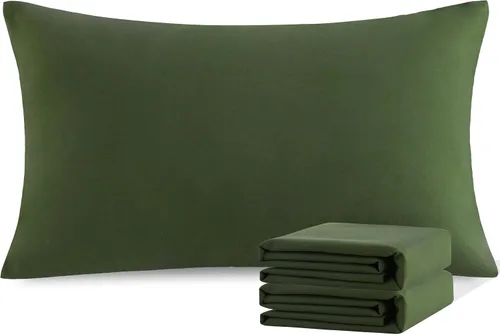Vista 10 de NTBAY Juego de fundas de almohada estándar, paquete de 2 fundas de almohada de microfibra cepillada de 20 x 26 pulgadas, suaves, sin arrugas Aqua