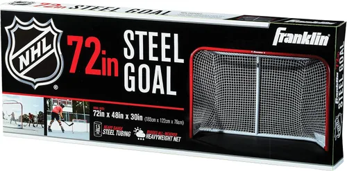 Vista 8 de Franklin Sports NHL Street Hockey Goals - Outdoor Steel Street + Roller Hockey Nets - 72" x 48