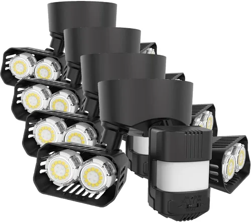 Vista 12 de SANSI Luces Exteriores con Sensor de Movimiento de 28W 3500LM, Reflectores Exteriores con Sensor de Movimiento, Luces de Seguridad Detector con 4