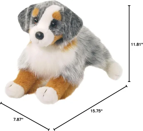 Vista 2 de Douglas Sinclair Peluche de Perro Pastor Australiano Relleno