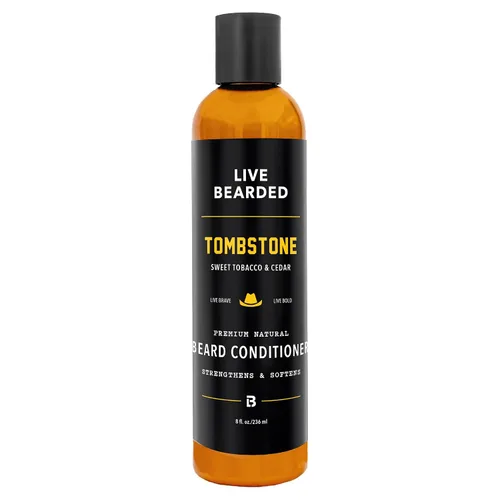 Vista 7 de Live Bearded Acondicionador para barba, 8 onzas líquidas, fortalece y suaviza el vello facial, fabricado en los Estados Unidos, ingredientes