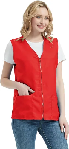 Vista 4 de TopTie Chaleco de actividad voluntaria para adultos, uniforme de supermercado, ropa de trabajo