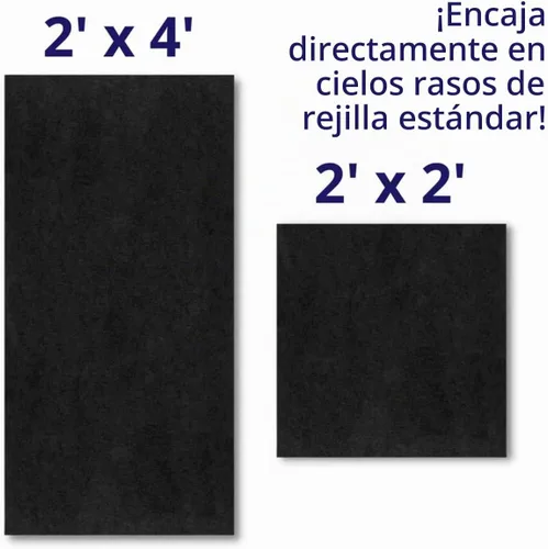 Vista 3 de Soundsulate Paneles Acústicos Absorbentes de Sonido para Techo Suspendido, Haga Clic para Opciones de Tamaños