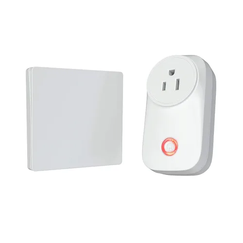Vista 5 de Skywin Toma de corriente inalámbrica e interruptor de luz cinética sin batería, interruptor de luz inalámbrico para lámparas y electrodomésticos