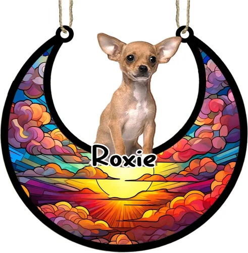 Vista 77 de LOVELYPOD Adorno de Navidad personalizado para perro pastor australiano, atrapasoles conmemorativo, adorno de Navidad de pastor australiano
