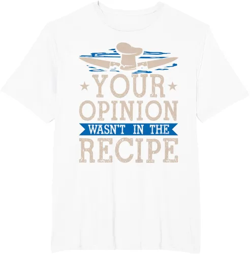 Vista 11 de Cooking Your Opinion Wasnot In The Recipe Chef Cook Baker - Camiseta, Negro, S