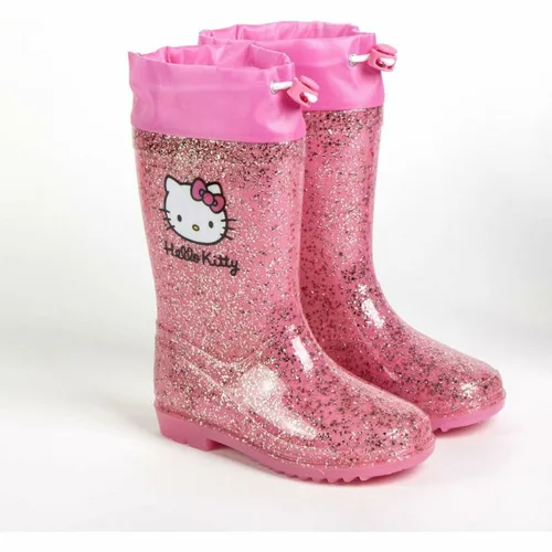 Vista 4 de Botas de Agua Infantiles Hello Kitty Fucsia