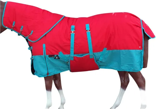 Vista 12 de HILASON 1200D Manta de invierno impermeable para caballo con cubierta para el cuello y envoltura para el vientre Mantas de participación