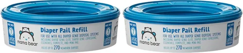 Vista 8 de Amazon Brand-Mama Bear - Cubo redondo para pañales para cubos de Diaper Genie, control de olores, sin perfume, 270 unidades (paquete de 1)